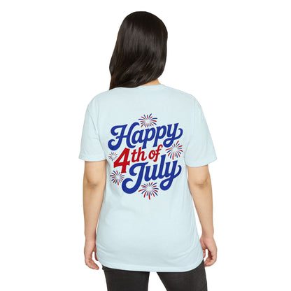 Happy 4th of July T-Shirt — Retro Fireworks Independence Day Tee
