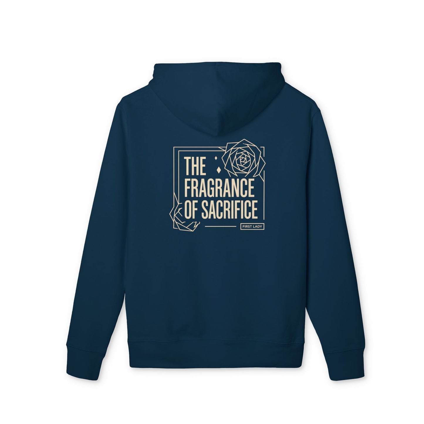 The Fragrance of Sacrifice Hoodie — Gothic Rose Graphic Pullover