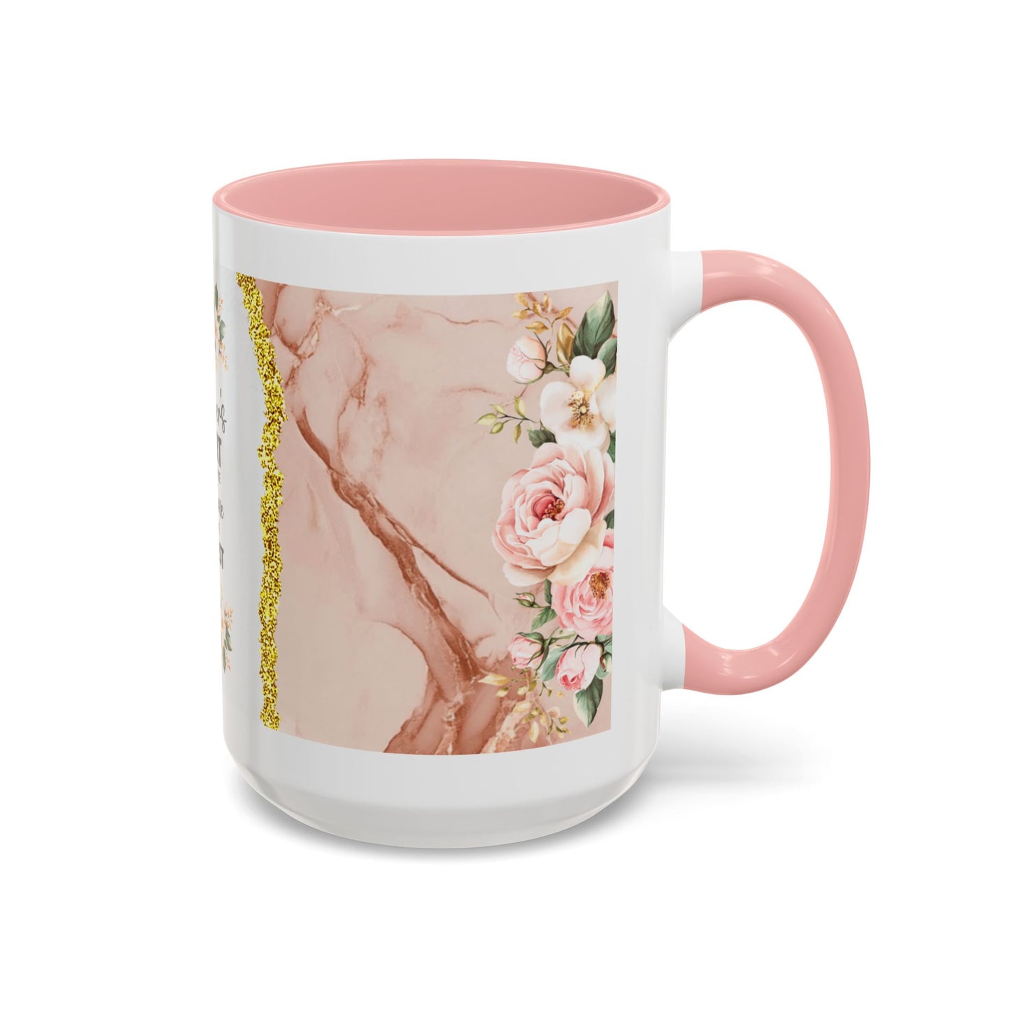 Mother's Heart Floral Accent Coffee Mug – “A Mother's Heart…Where Love Speaks the Loudest” (11/15oz)