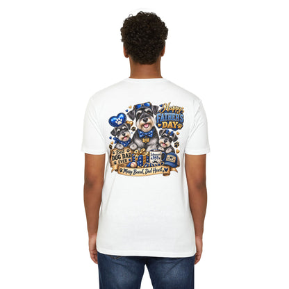 Father's Day Dog Dad T-Shirt – "Best Dog Dad Ever" Paw Print Tee