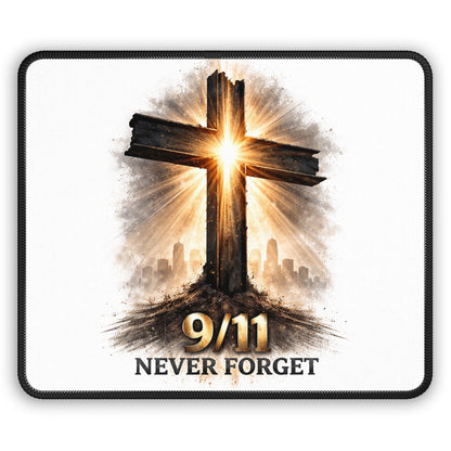 Gaming Mouse Pad — 9/11 Never Forget Cross Tribute