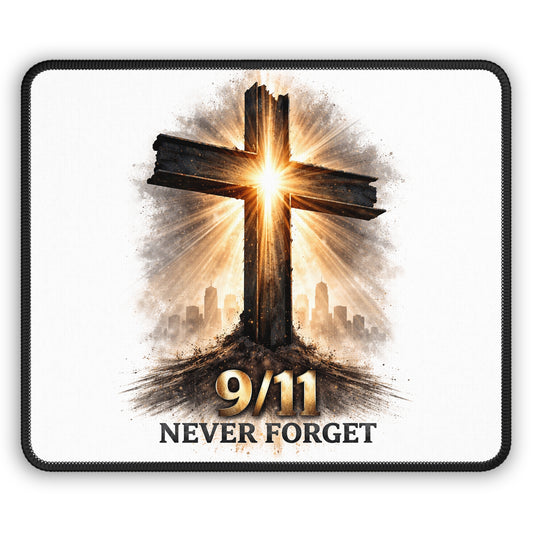 Gaming Mouse Pad — 9/11 Never Forget Cross Tribute
