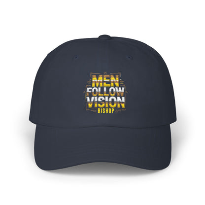 Embrace Vision Dad Cap — "Meet, Follow, Vision" Embroidered Baseball Hat