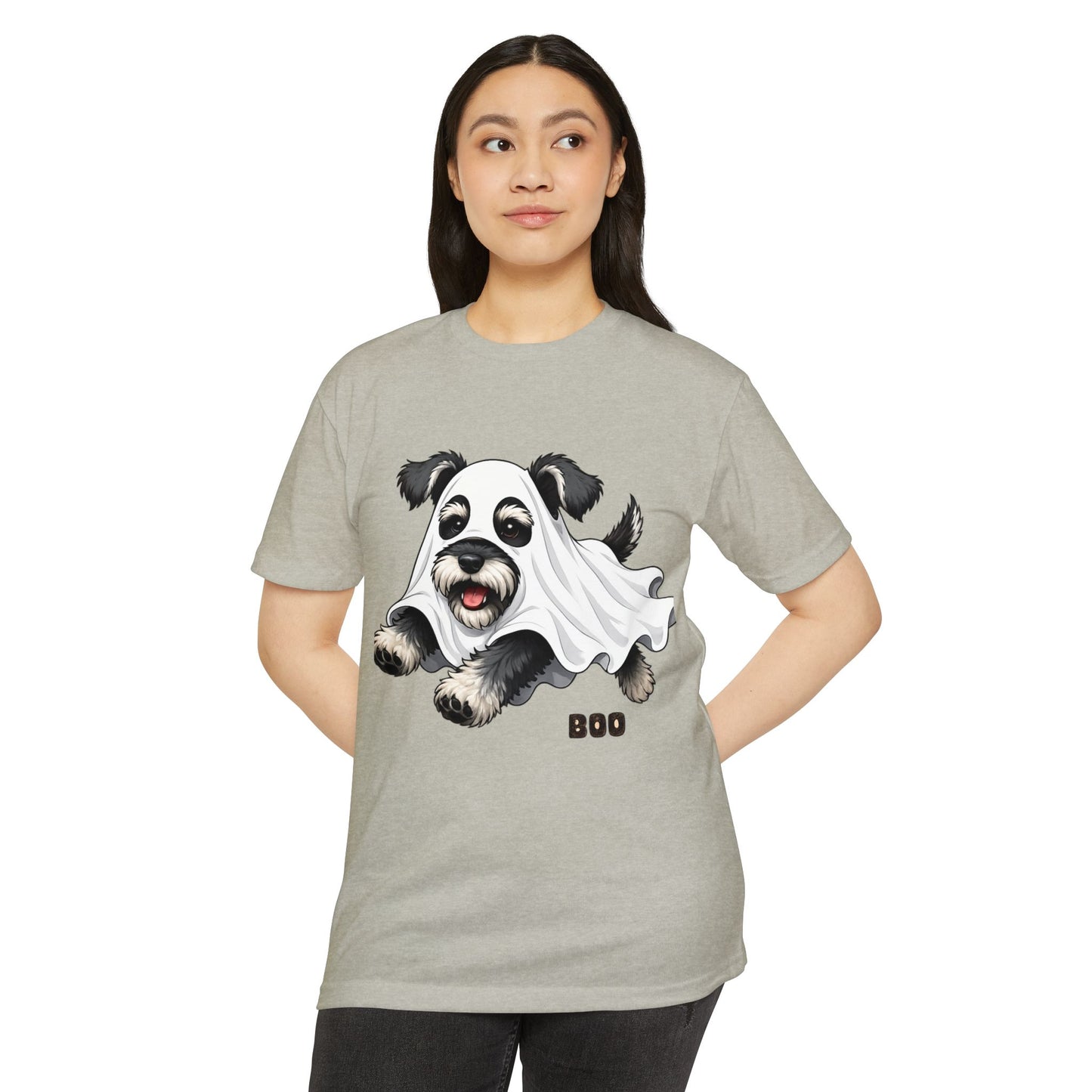 Cute Ghost Puppy T-Shirt — "Boo" Halloween Dog Tee