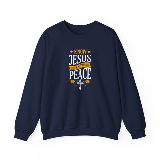 Know Jesus Know Peace Sweatshirt
