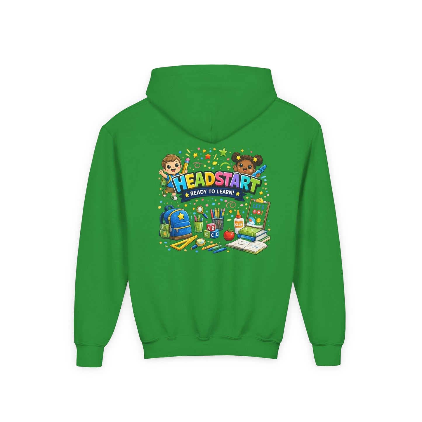 Head Start Kids Hoodie – 'Ready to Learn' Back-to-School Youth Sweatshirt