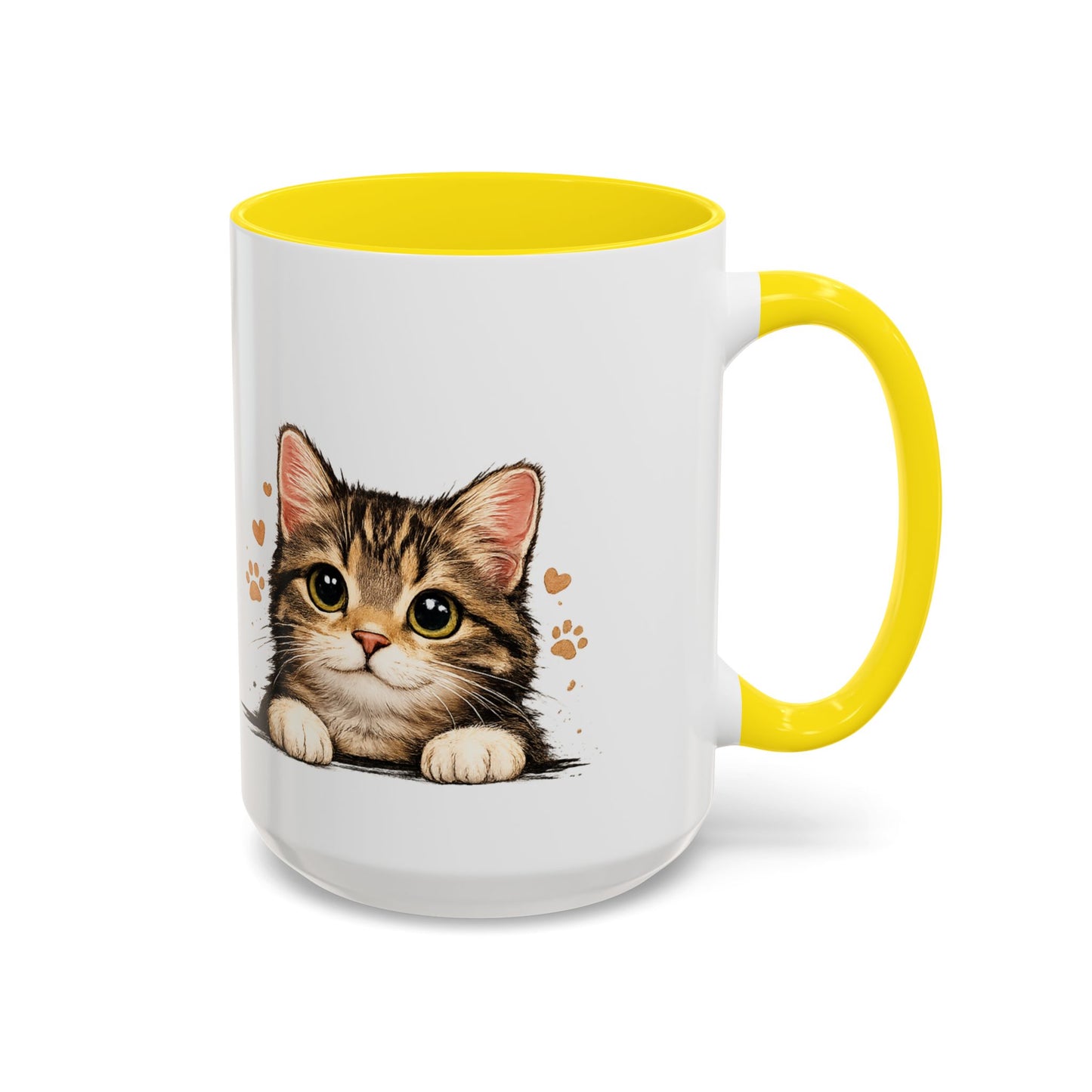 Cat Mug — "Crazy Cat Lady" Cute Kitten Accent Coffee Mug (11/15 oz)