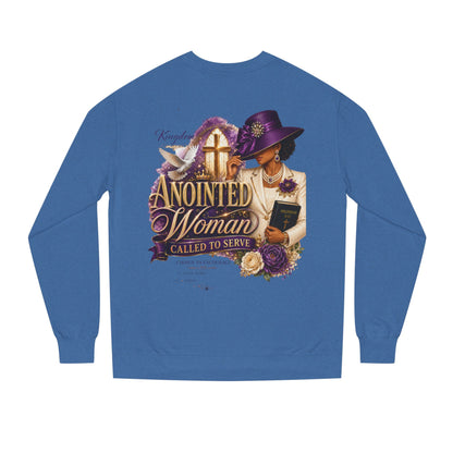 Anointed Woman Crewneck Sweatshirt — Called to Serve Gospel Graphic