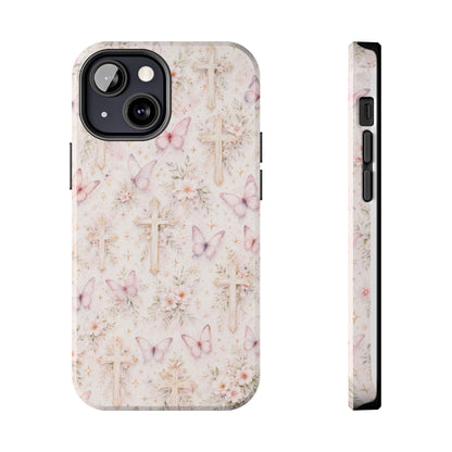 Blessed Wings Phone Case | Christian Floral iPhone Case