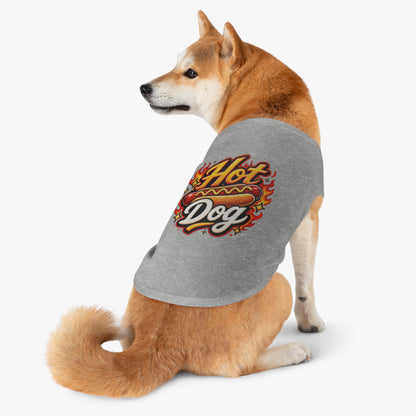 Hot Dog Pet Tank Top — Funny Grilling Graphic Dog Shirt