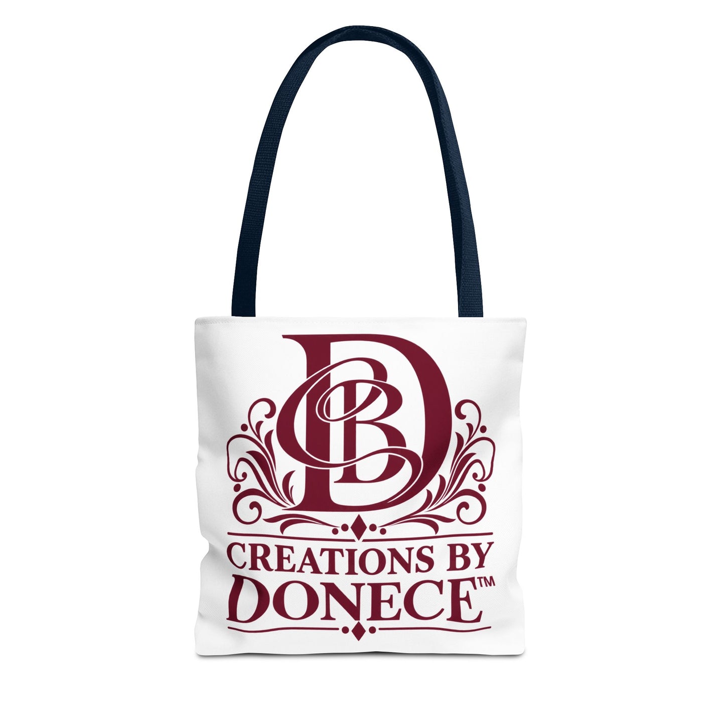 Tote Bag — Creations by Donece Logo Tote (Branded Monogram, Everyday Carry)