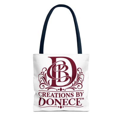 Tote Bag — Creations by Donece Logo Tote (Branded Monogram, Everyday Carry)