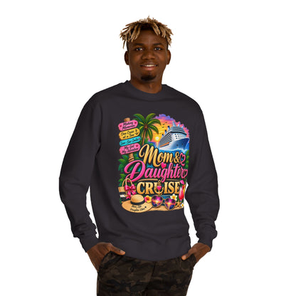 Mom & Daughter Cruise Sweatshirt — Tropical Vacation Cruise Crewneck