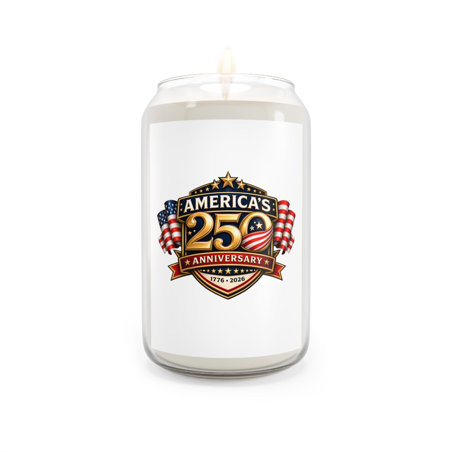 Candle — "America's 250 Anniversary" Patriotic Scented Soy Candle (13.75 oz)