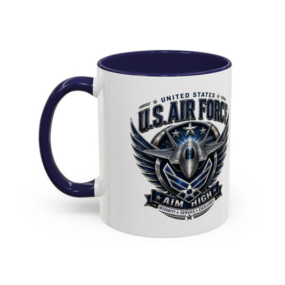 U.S. Air Force Aim High Accent Coffee Mug (11/15oz)
