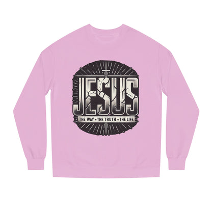 Jesus Faith Crewneck Sweatshirt – "Jesus: The Way • The Truth • The Life" Christian Pullover
