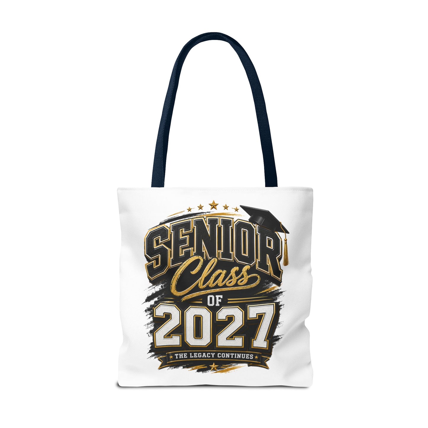 Senior Class of 2027 Tote Bag – Graduation Gift Tote with Cap Graphic