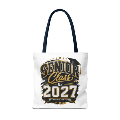 Senior Class of 2027 Tote Bag – Graduation Gift Tote with Cap Graphic