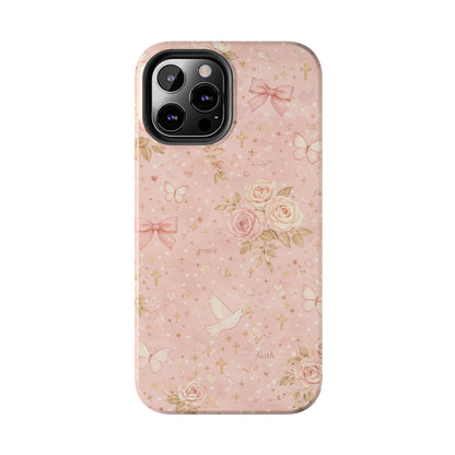 Grace Faith Phone Case | Christian floral iPhone Case
