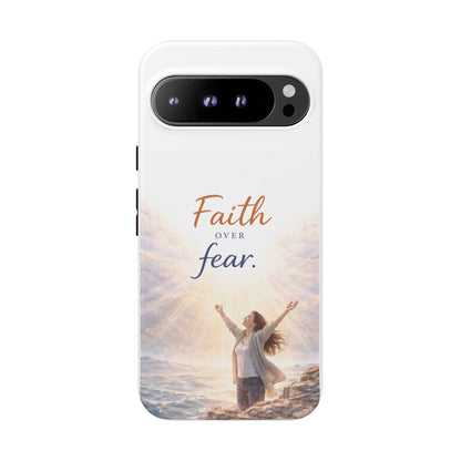 Faith Over Fear Phone Case — Inspirational Christian iPhone Cover