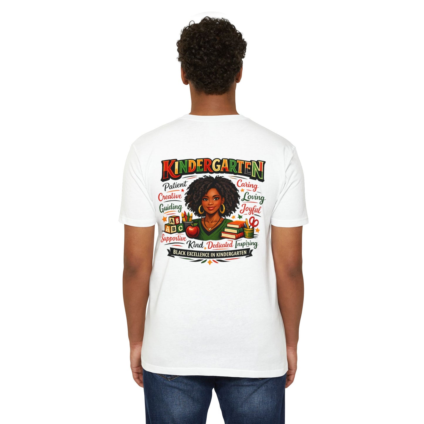 Kindergarten Teacher T-Shirt – Black Excellence in Kindergarten Design