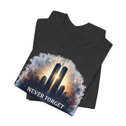 9/11 Never Forget Tee — World Trade Center Memorial Shirt