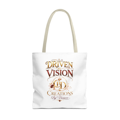Driven by Vision Tote Bag — Branded BD Creations All-Over Print Tote