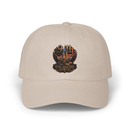 Dad Cap with Embroidered Military Shield Patch