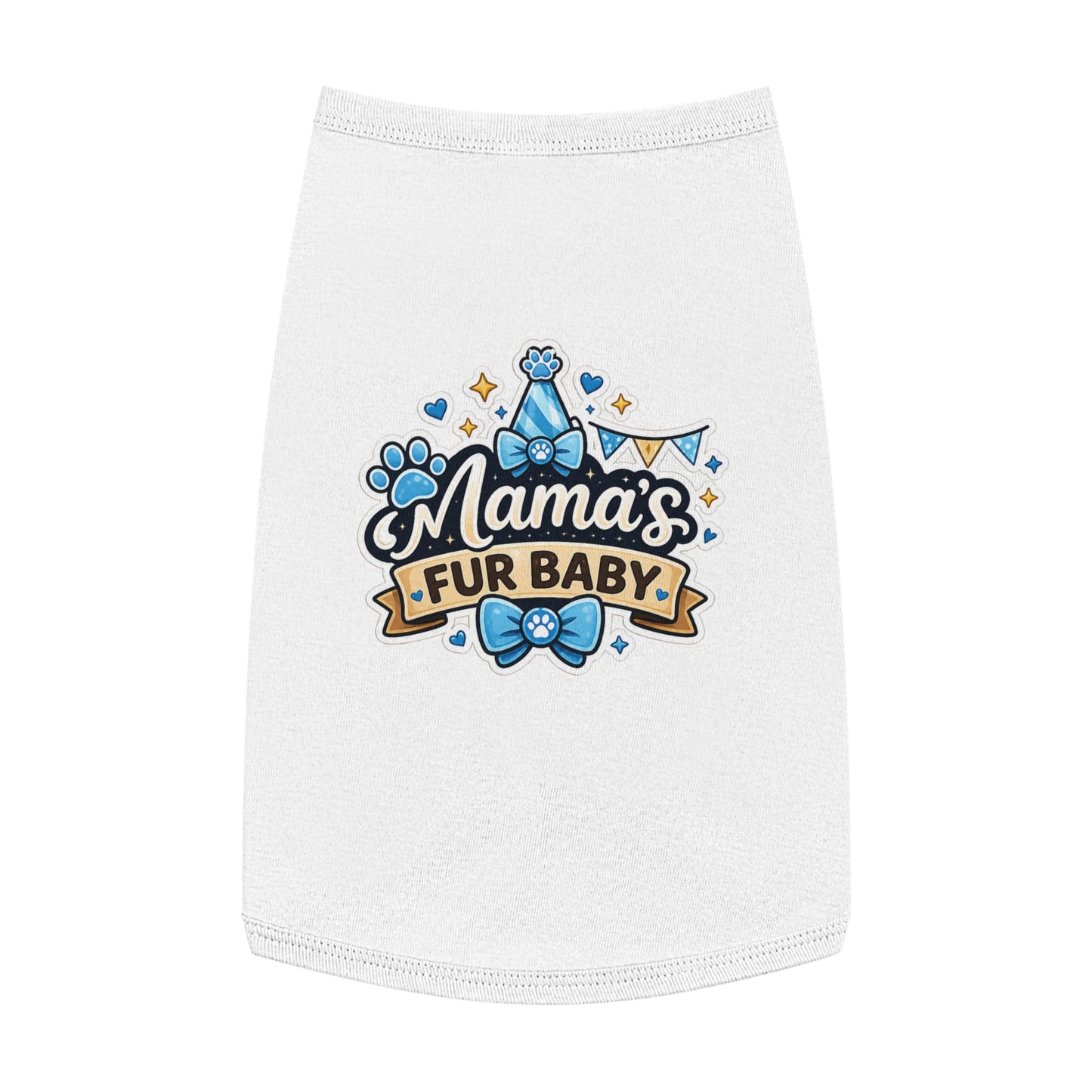 Mama's Fur Baby Pet Tank Top – Cute Paw Print Dog Shirt for New Pet Moms