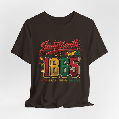 Juneteenth 1865 Celebration Tee — History • Culture • Freedom Graphic T-Shirt