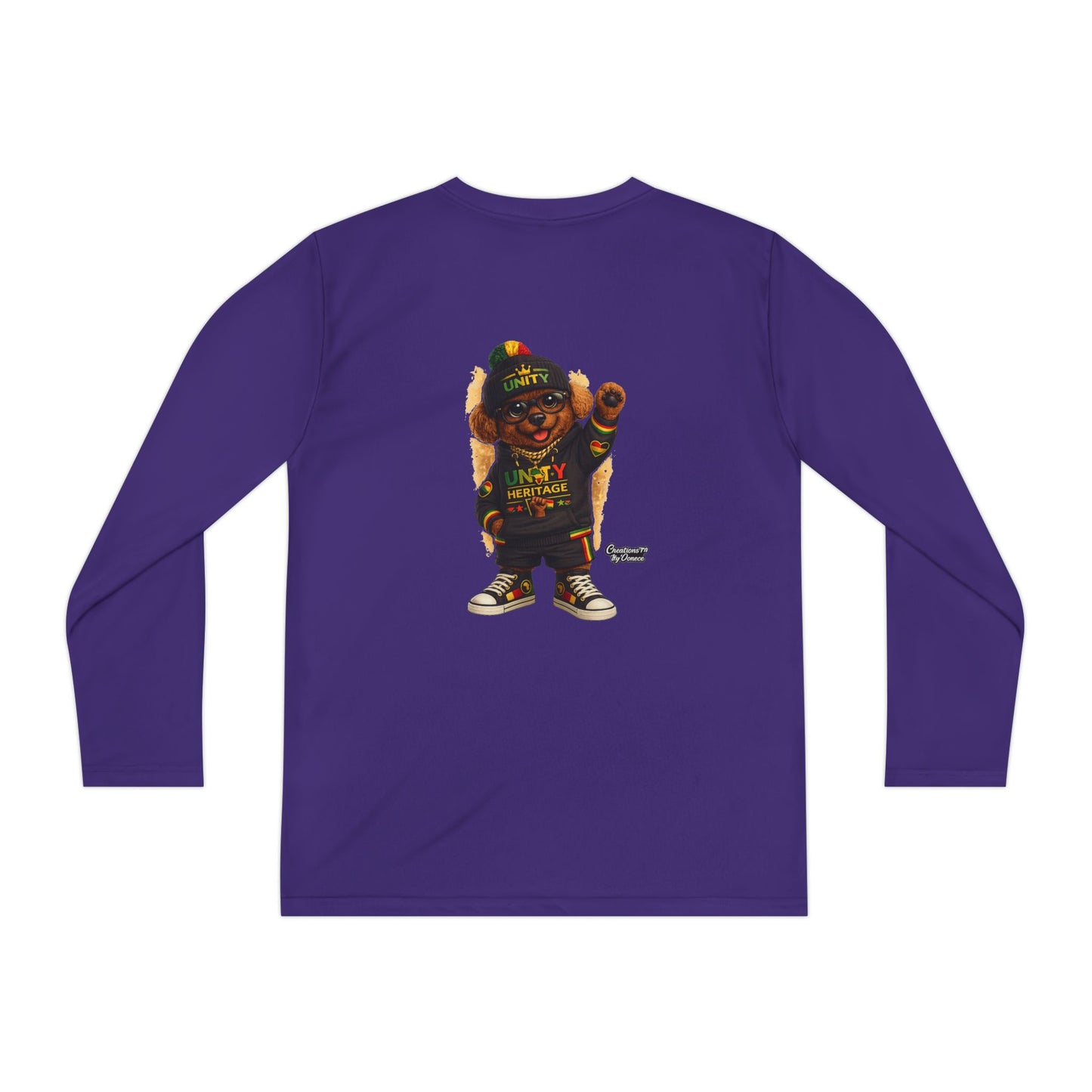 T-Shirt — Kids Rasta Teddy Graphic Long Sleeve