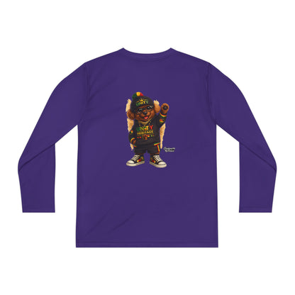 T-Shirt — Kids Rasta Teddy Graphic Long Sleeve