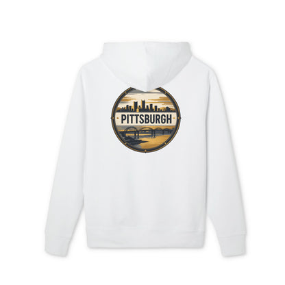 Pittsburgh Skyline Hoodie — Retro River City Logo