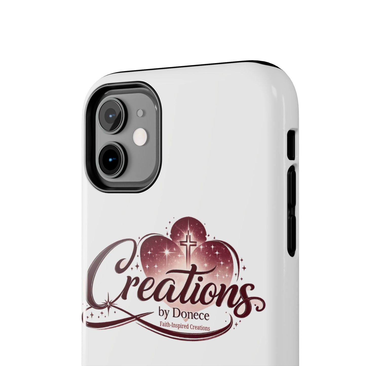 Tough Phone Case — "Creations by Donece" Logo Protective Phone Cover