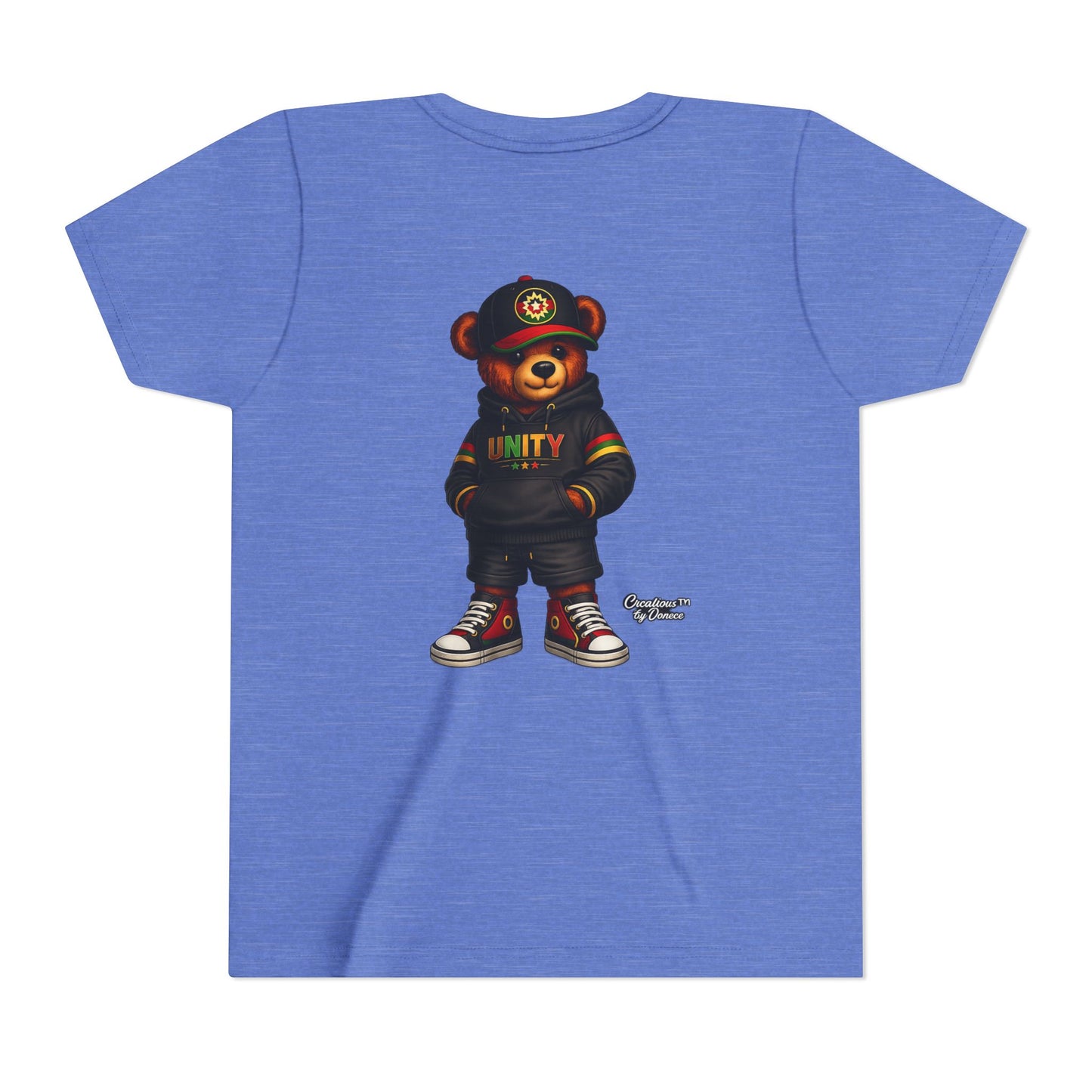 Youth T‑Shirt — Cool Bear Graphic Tee with 'UNITY' Hoodie Design