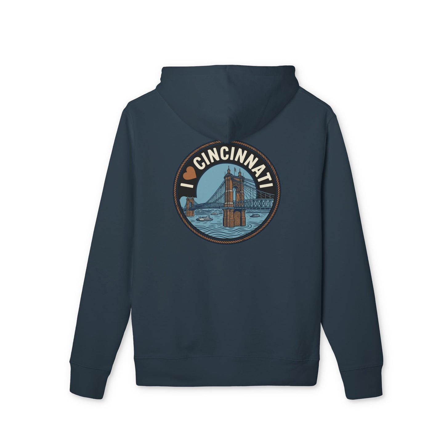 Cincinnati Skyline Hoodie — I  Cincinnati Bridge Graphic