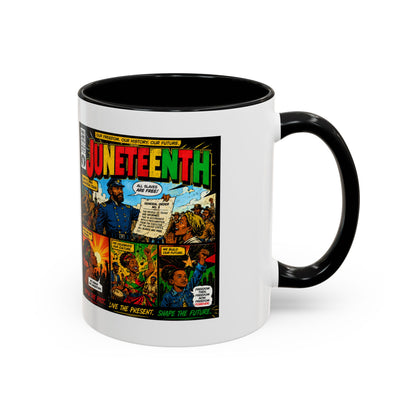 Juneteenth Comic Art Coffee Mug — Celebratory Black History Accent Mug