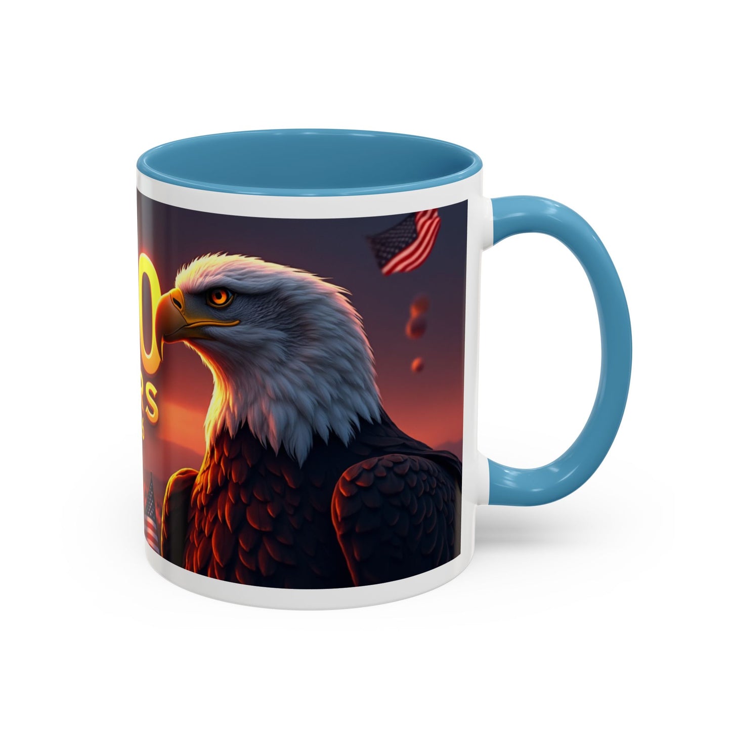 250 Years 1776–2026 Eagle Coffee Mug — Patriotic Anniversary 250th USA Celebration