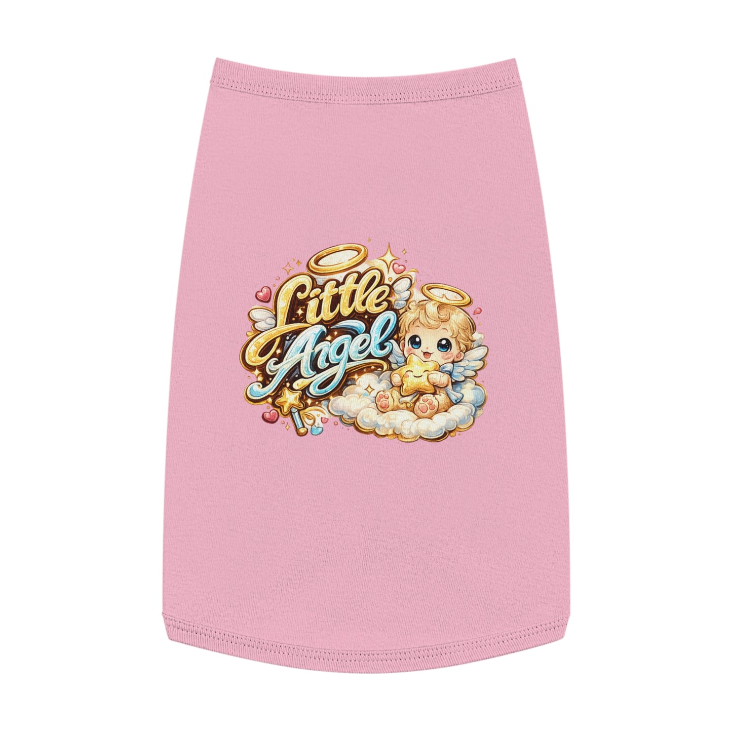 Little Angel Pet Tank Top — Cute Angel Puppy & Kitten Shirt for Small Dogs and Cats