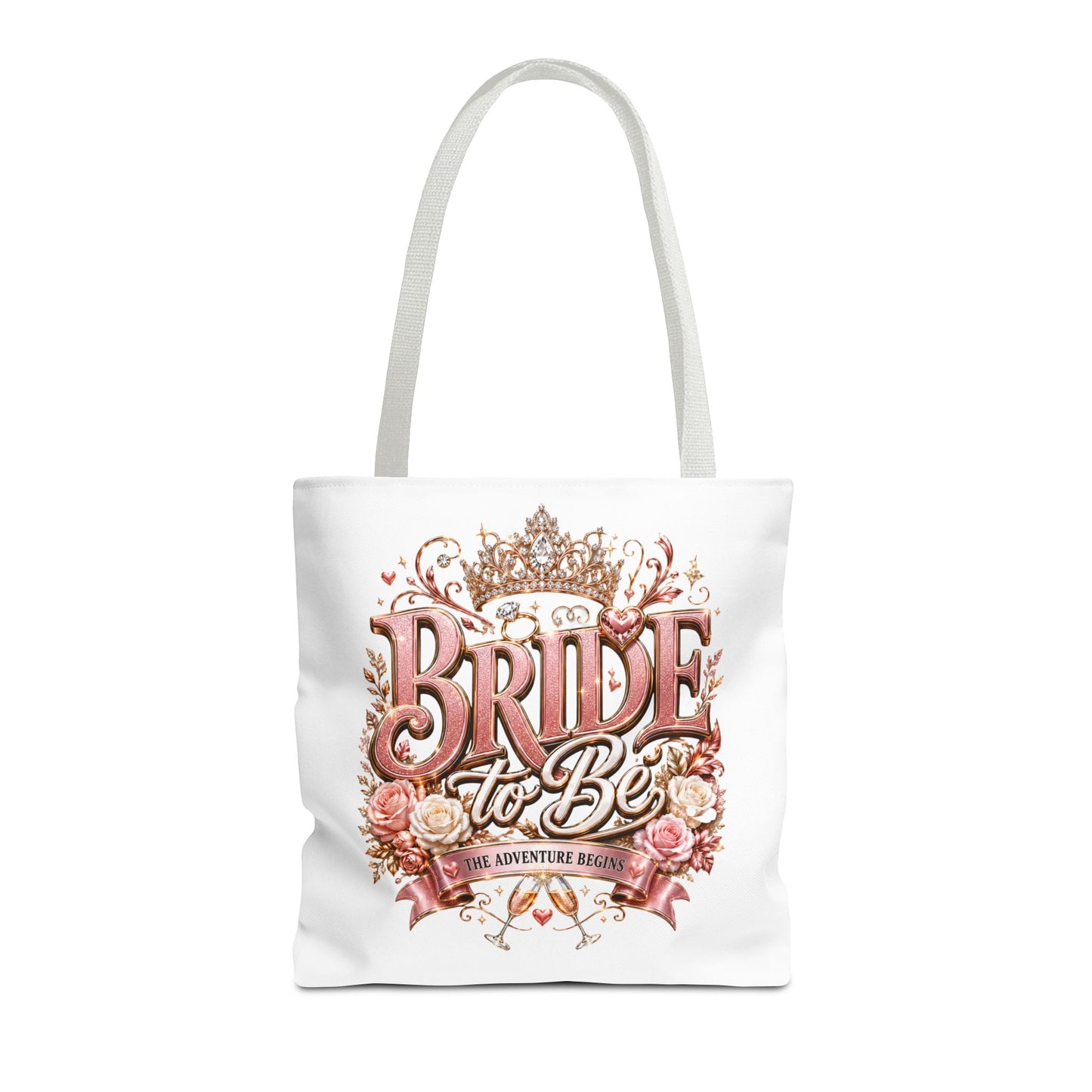 Bride-to-Be Floral Tote Bag - Bachelorette Gift & Bridal Shower Accessory