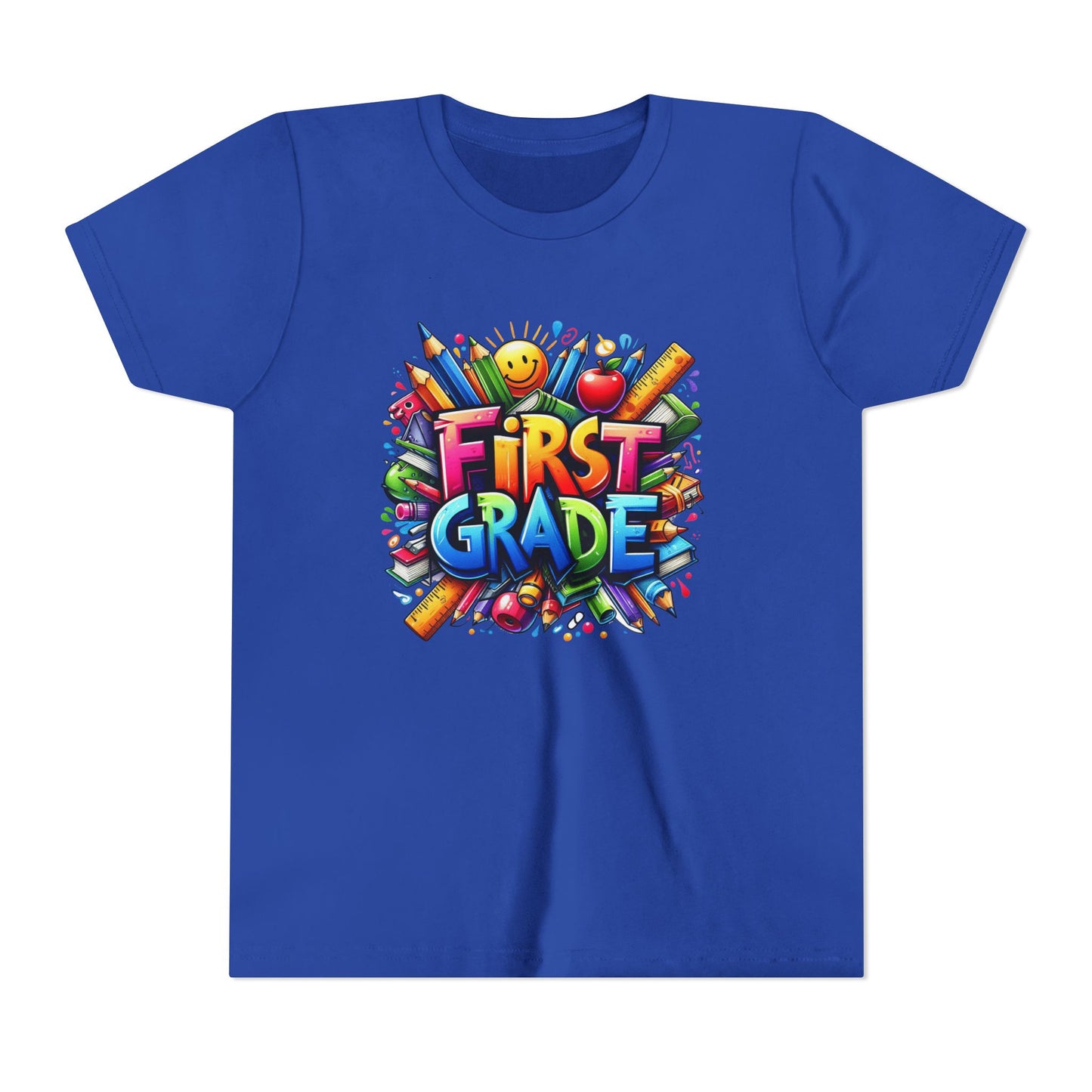 First Grade Kids Tee — Colorful Back-to-School Shirt for Boys & Girls