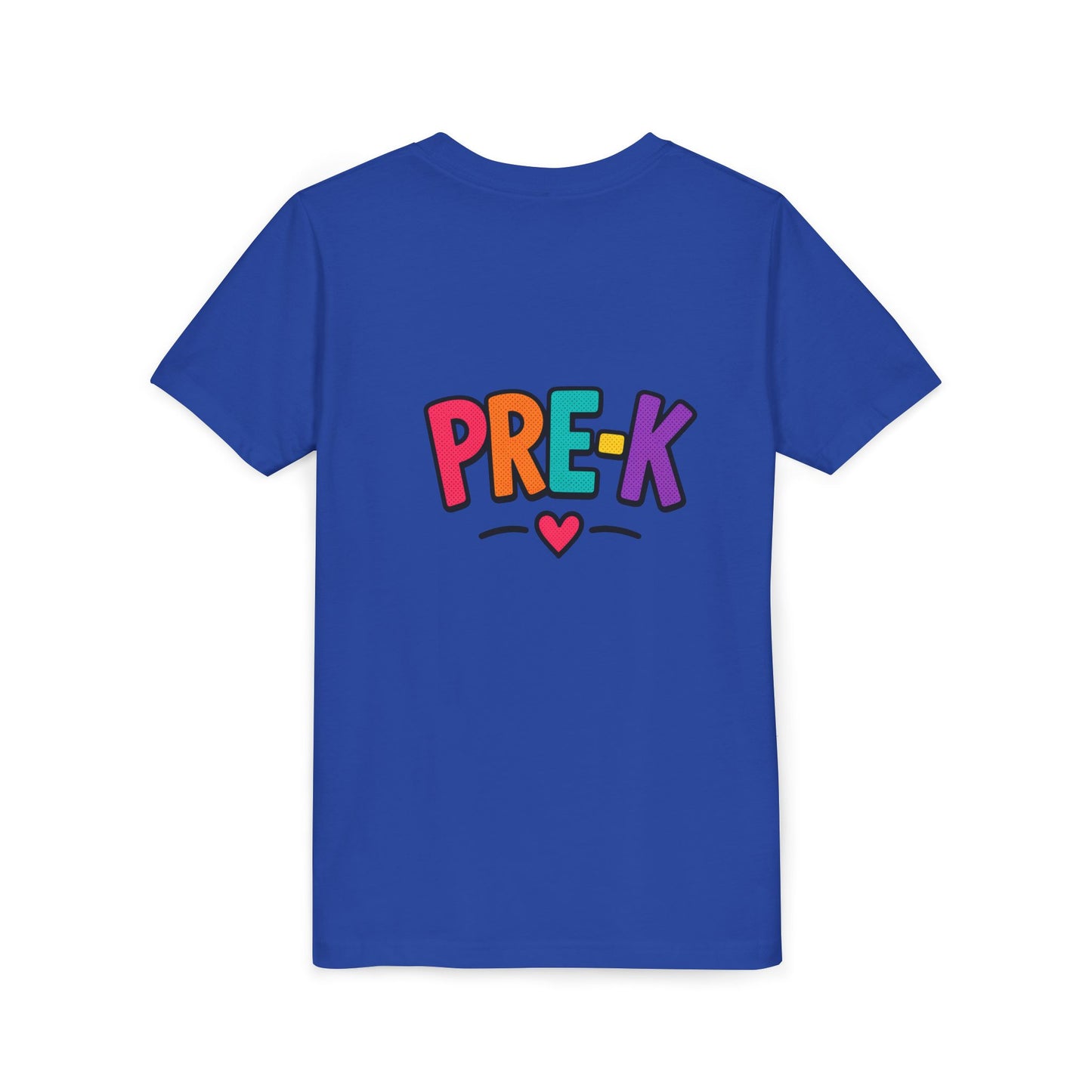Pre-K Kids Tee — Colorful Heart Preschool Shirt for Boys & Girls