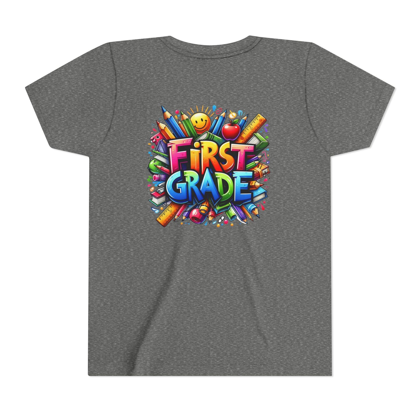 First Grade Kids Tee — Colorful Back-to-School Shirt for Boys & Girls