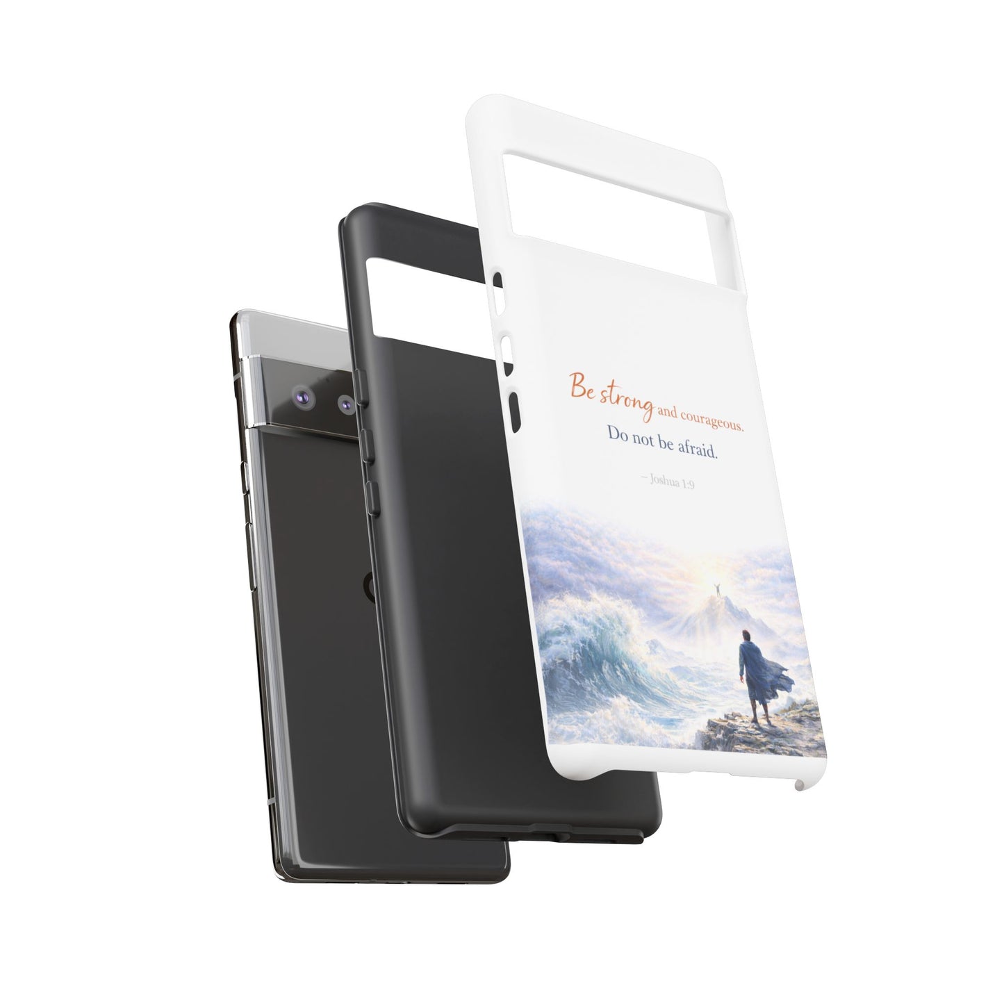 Inspirational 'Be Strong and Courageous' Phone Case — Joshua 1:9 Christian Protective Tough Case