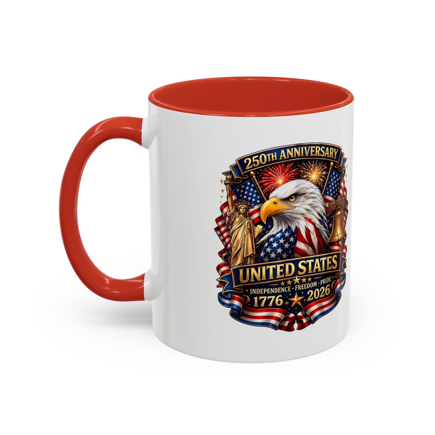 250th Anniversary United States Eagle Coffee Mug – Patriotic 1776–2026 Accent Mug