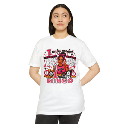 Bingo Lover T‑Shirt – "I Only Needed One Number" Vintage Bingo Graphic Tee