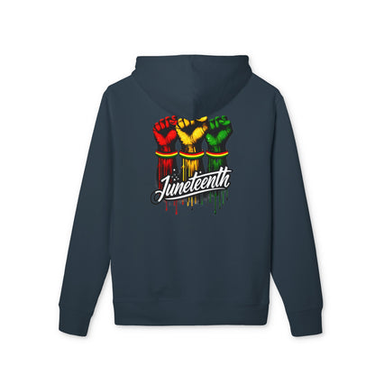 Juneteenth Raised Fists Hoodie — Black History Celebration Pullover