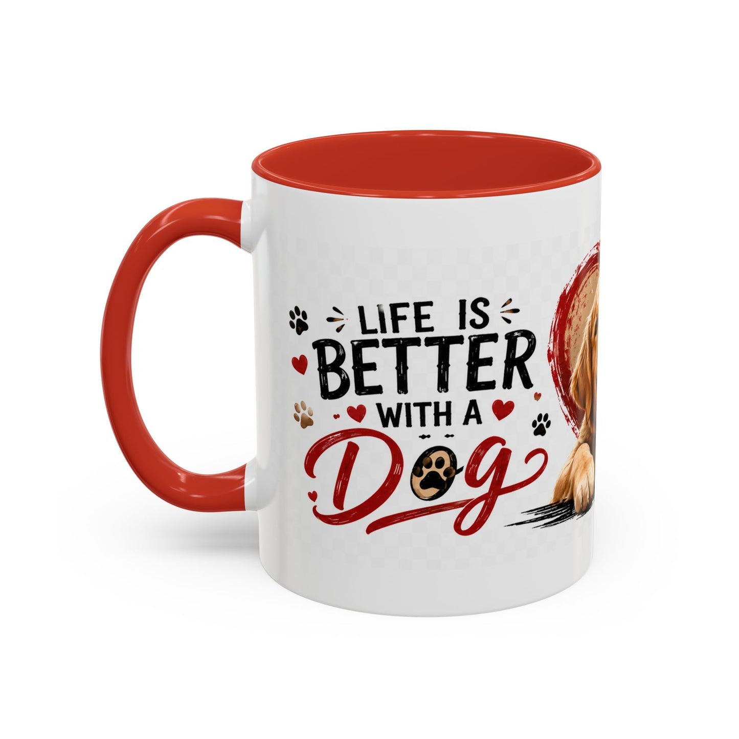 Pawsitive Vibes Coffee Mug - "Wag More, Worry Less" Dog Lover Accent Mug