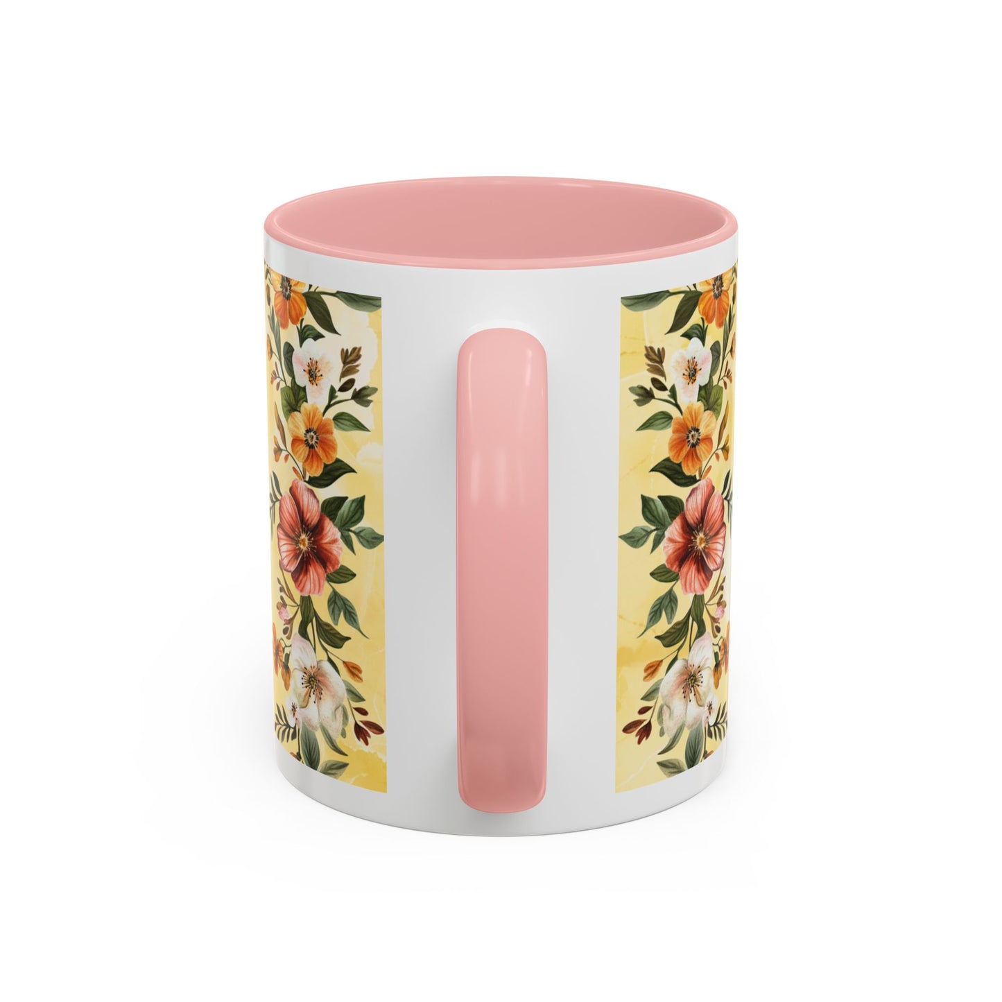 She Is Mom Floral Accent Coffee Mug — 'She is Peace, She is Home' Mother's Day Gift