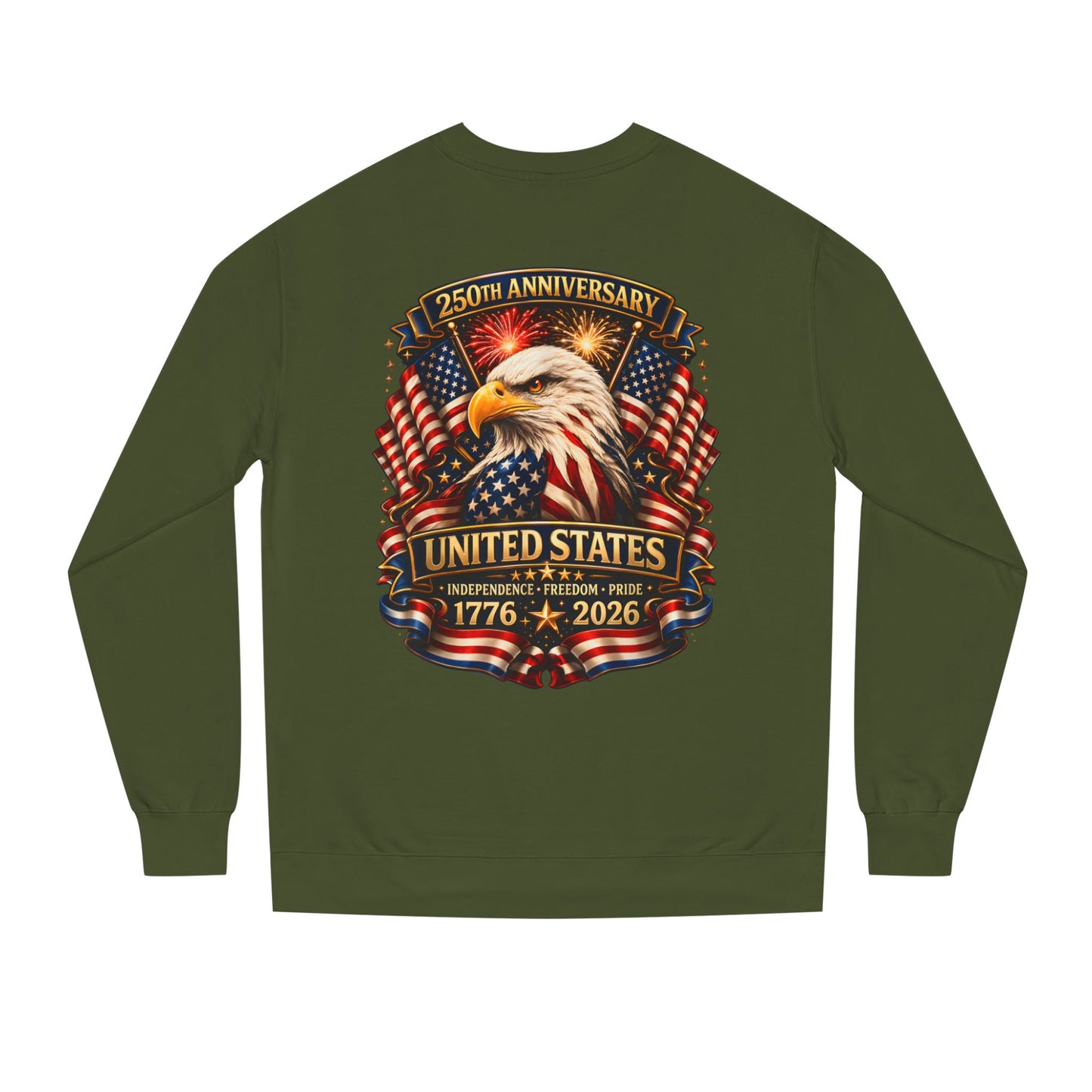 250th Anniversary United States Eagle Sweatshirt – 1776–2026 Patriotic Crewneck